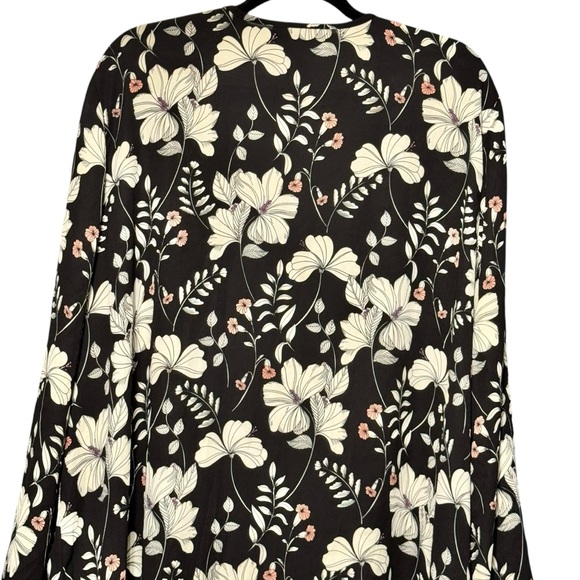 Wrangler Retro Floral Print Longline Lightweight Open Front Kimono XXL - Picture 7 of 10